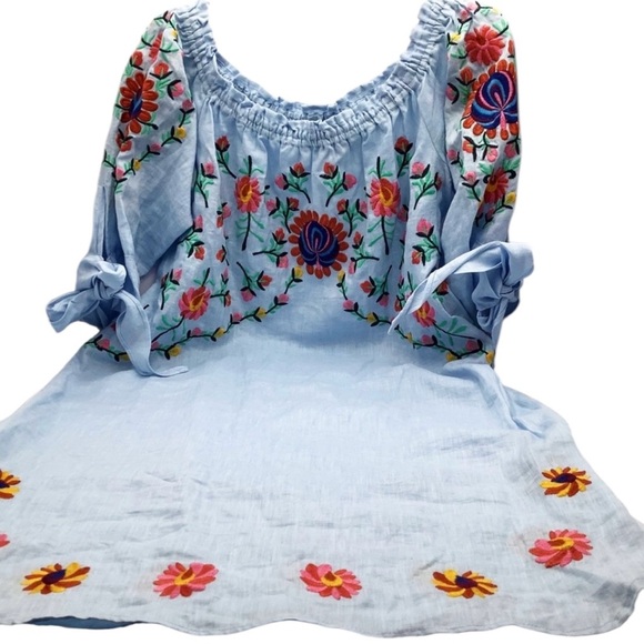 Philosophy Dresses & Skirts - 🆕{Philosophy} Embroidered Linen Dress